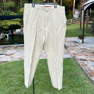 Men’s never worn Michael Kors flat front silk/linen blend dress pant 40x32